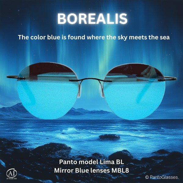 LIMA_BL_47-3 with Mirror Blue 80% (MBL8GY) BOREALIS