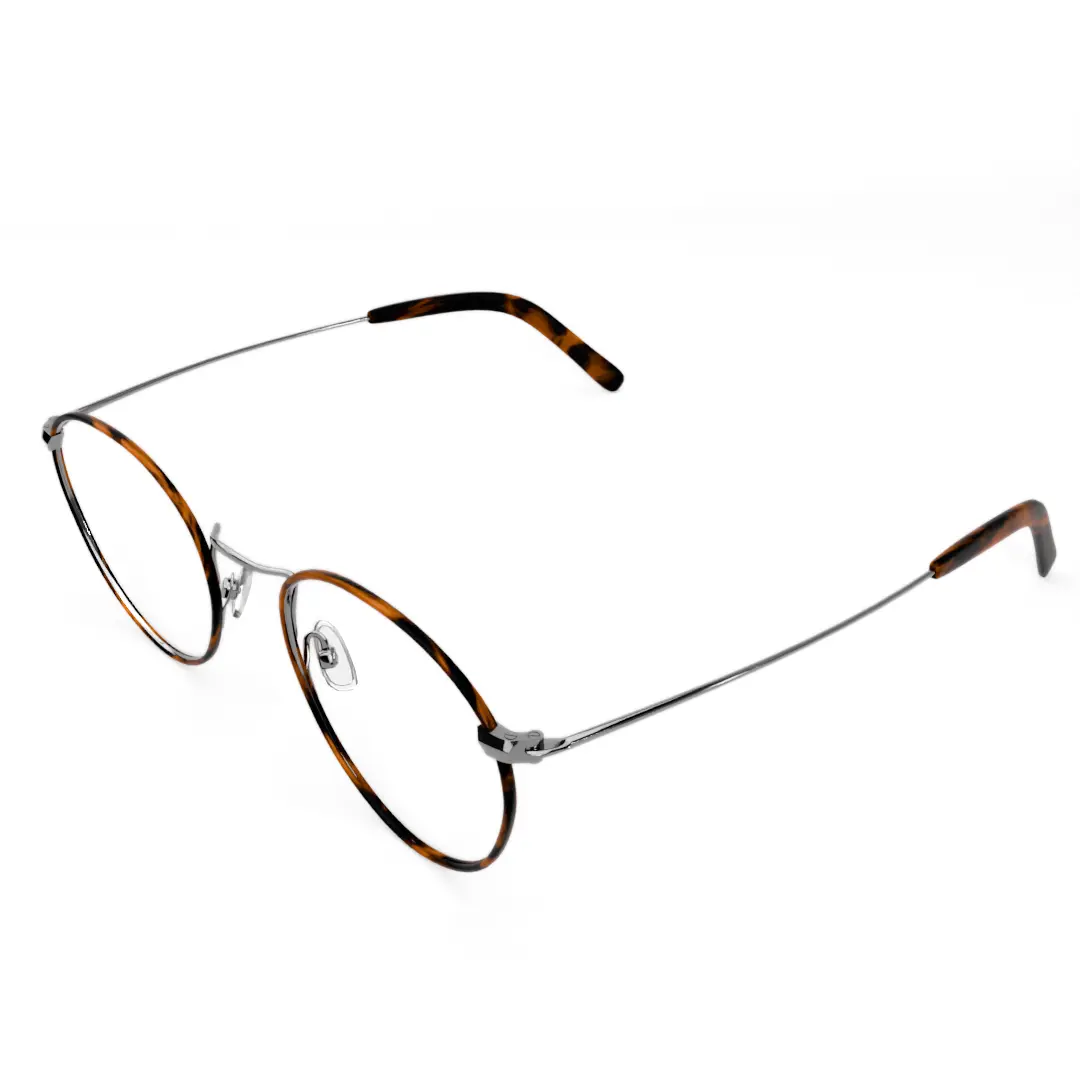 Oxford Silver Brown with windsor rings - Front View